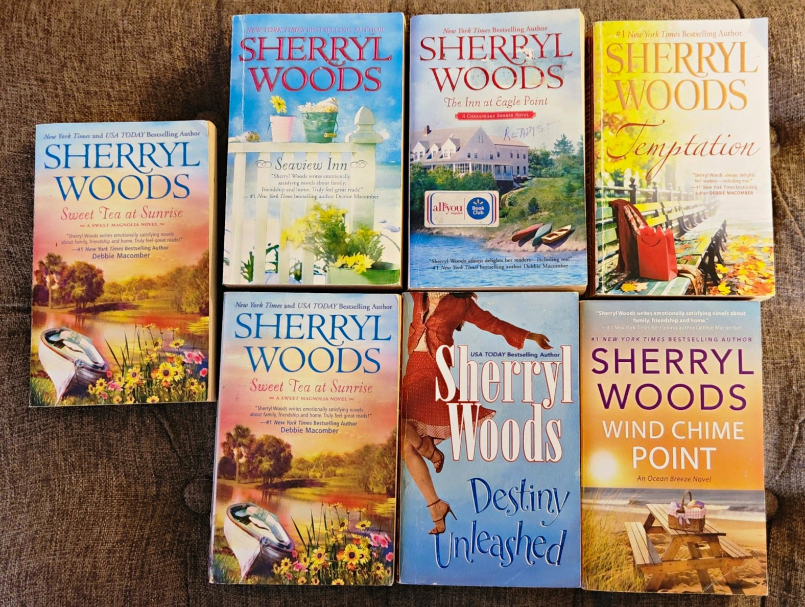 Sherryl Woods Lot of 7 Romance Fiction Paperback Books Sherryl Woods Lot of 7 Romance Fiction Paperback Books