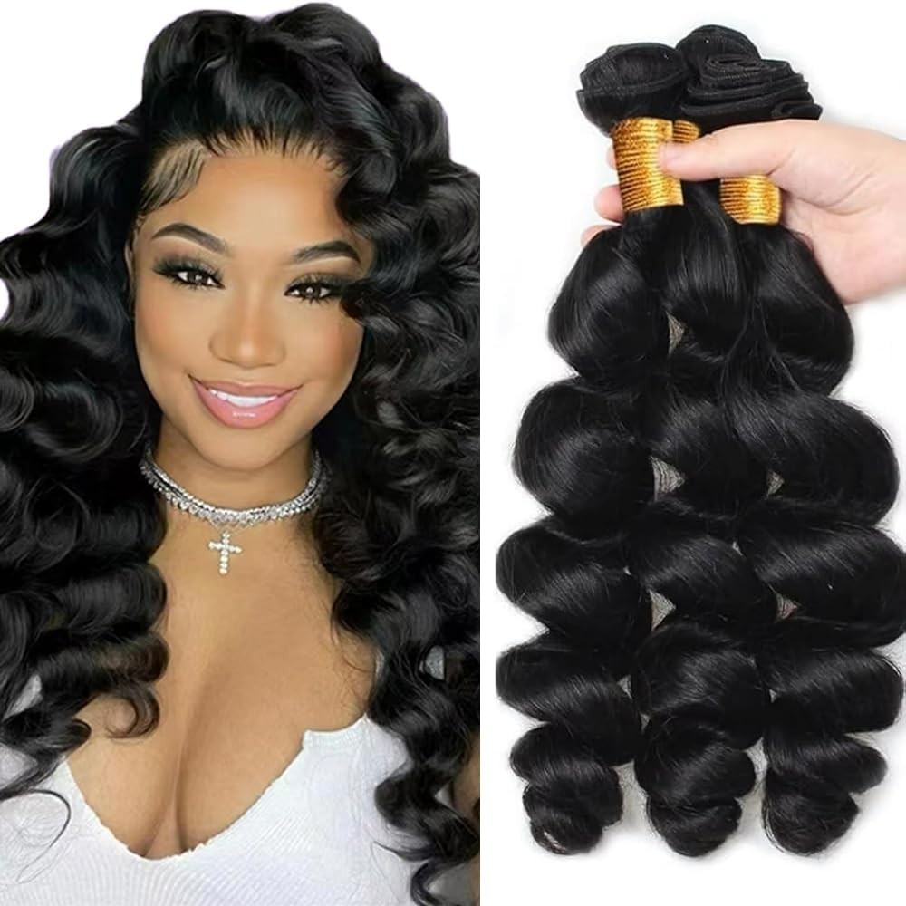 Human Hair Bundles Loose Wave 100% unprocessed Brazilian Virgin Hair Extension