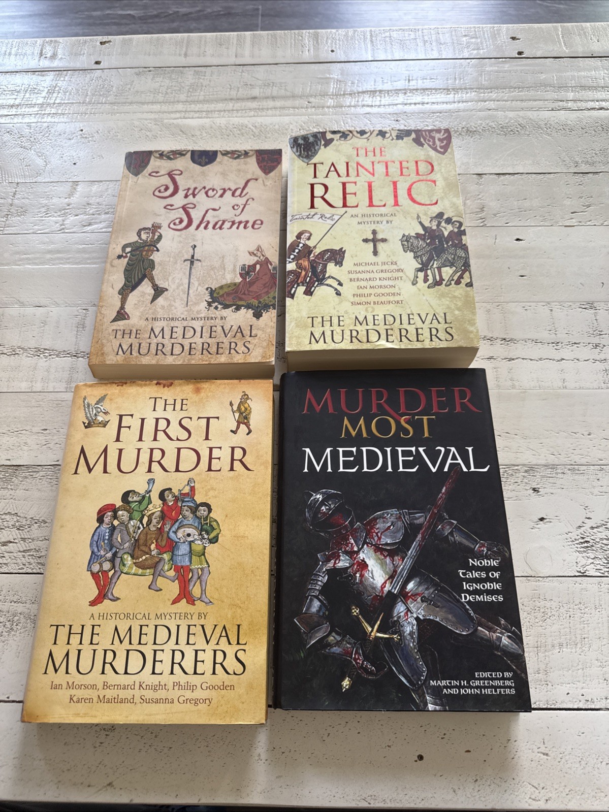 Medieval Murderers 4 Book Lot Historical Mystery Murder Medieval HC PB