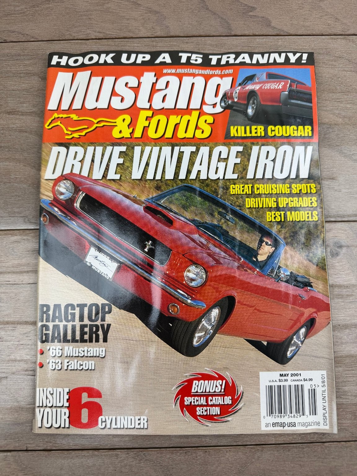 Mustang & Fords Magazine May 2001 Vintage Iron \'66 Mustang T5 Trans