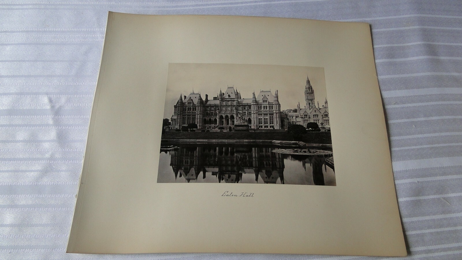 Vintage 19th Century British Albumen Photo Eaton Hall Vintage 19th Century British Albumen Photo Eaton Hall