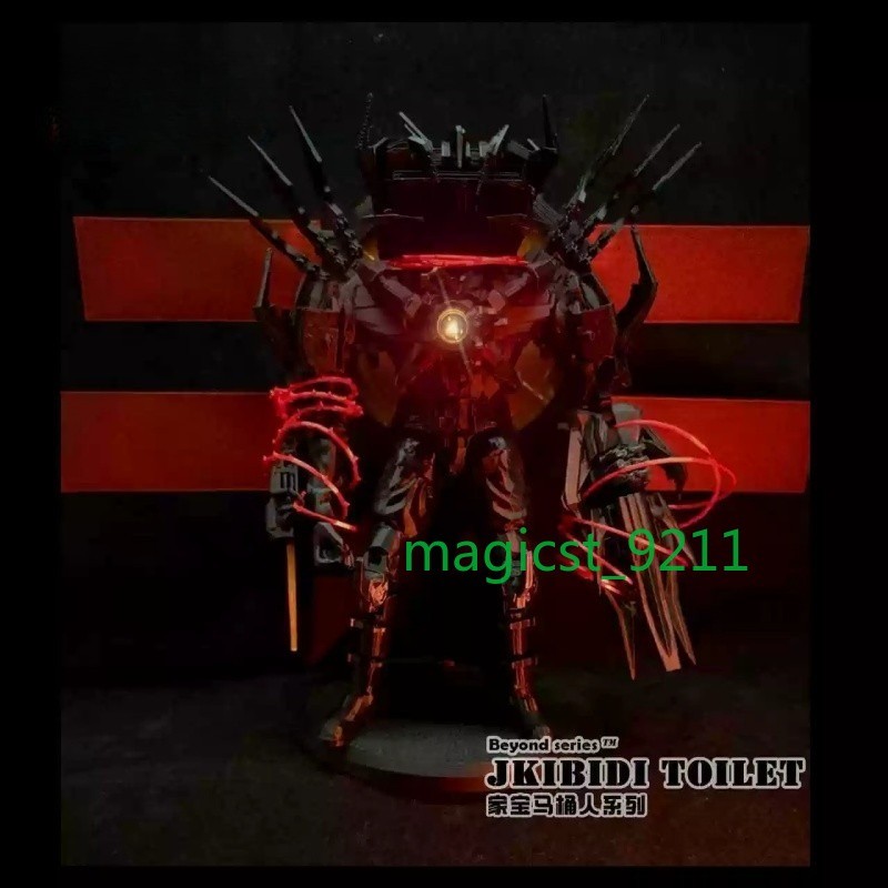 20cm Skibidi Toilet Watchman of Doom Action Figure Model Toys Gift New LED 1PC