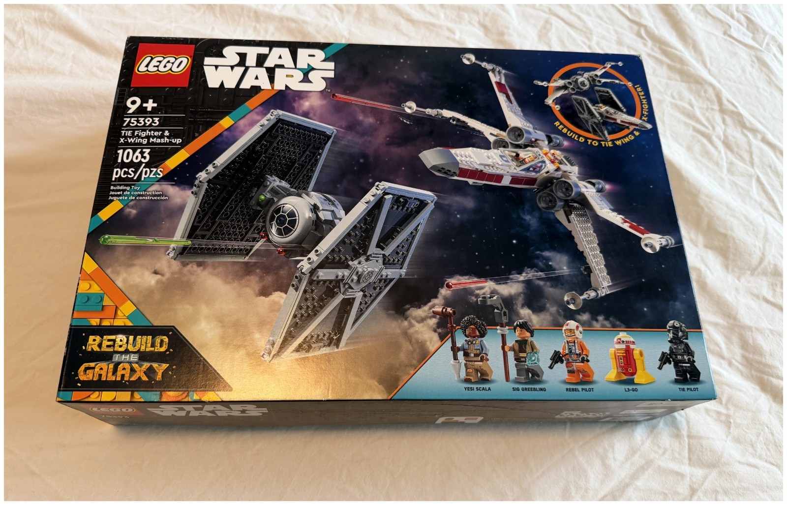LEGO Star Wars 75393 TIE Fighter X-Wing Mash-up 1063pc NEW SEALED LEGO Star Wars 75393 TIE Fighter X-Wing Mash-up 1063pc NEW SEALED