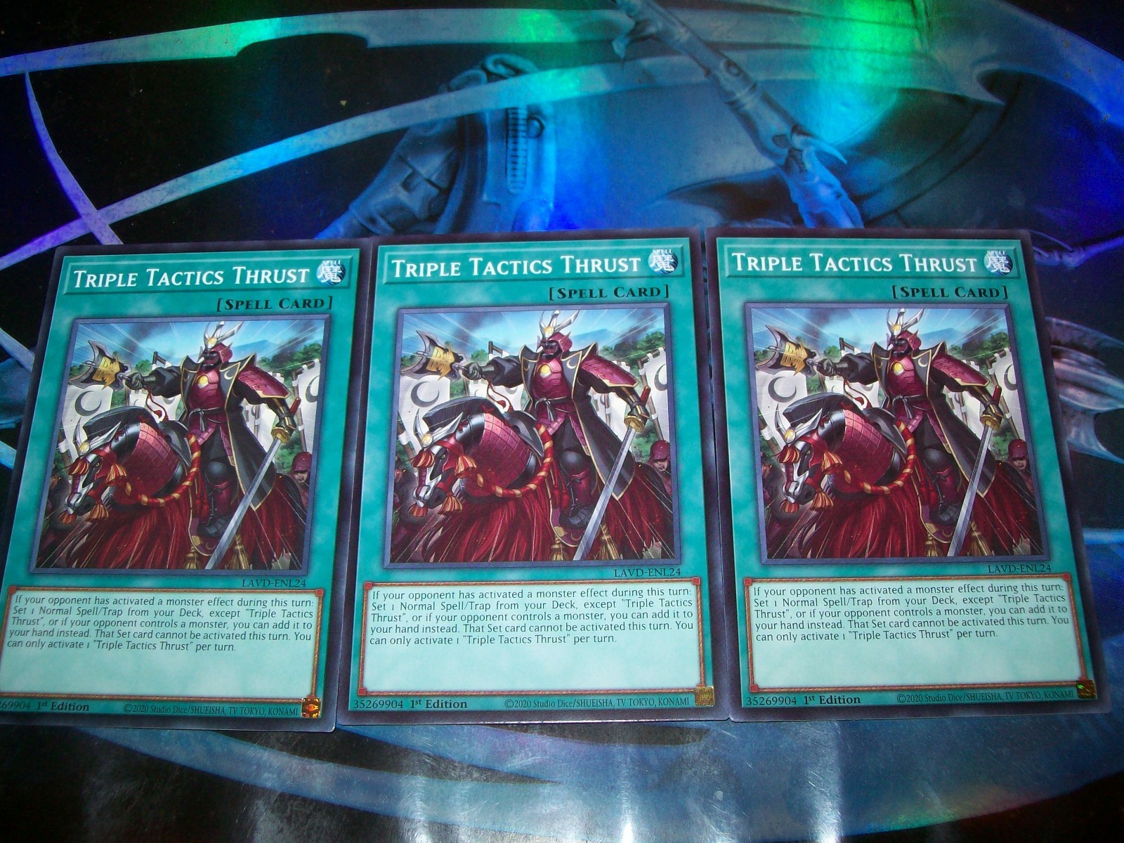 3x Triple Tactics Thrust 1st Edition Common LAVD-ENL24 Yu-Gi-Oh 3x Triple Tactics Thrust 1st Edition Common LAVD-ENL24 Yu-Gi-Oh