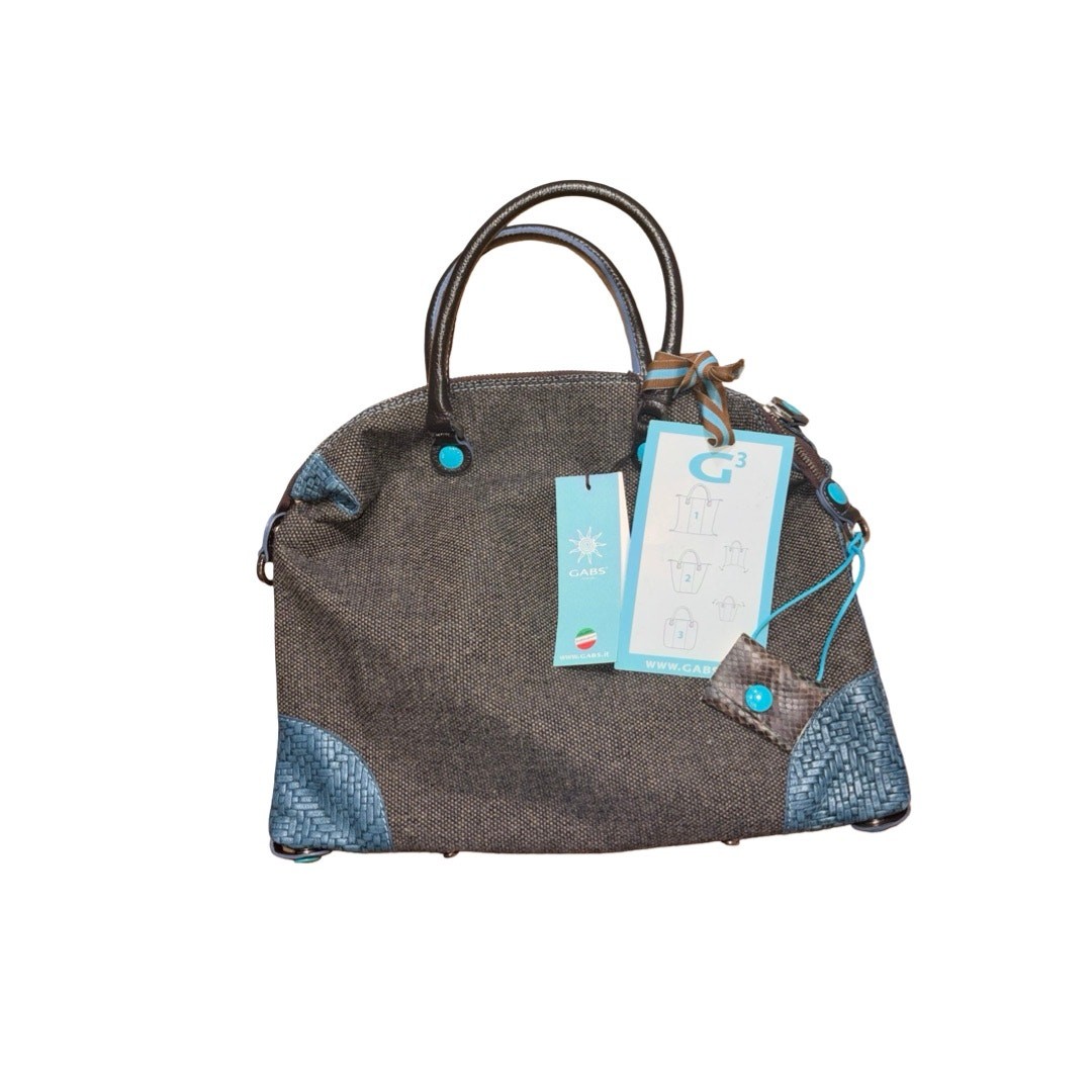 NEW $275 Gabs It G3 Pelle Stampata Tessuto Convertible Tote Bag