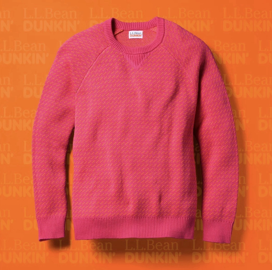 L.L.Bean x Dunkin\' adult birdseye sweater men\'s M/women\'s L
