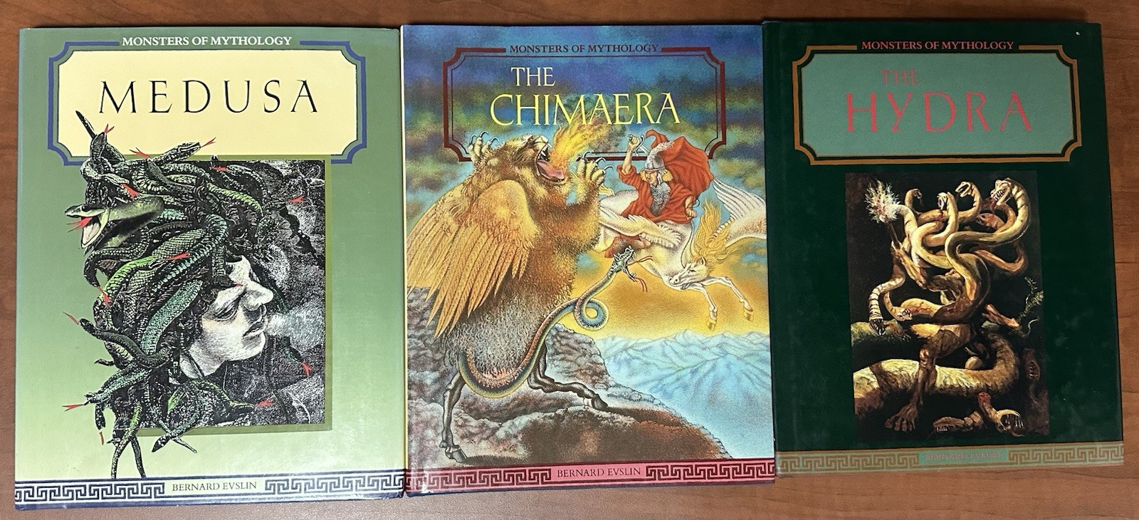 LOT #1 (3Books) Monsters of Mythology by Bernard Evslin, Medusa, Chimera, Hydra LOT #1 (3Books) Monsters of Mythology by Bernard Evslin, Medusa, Chimera, Hydra