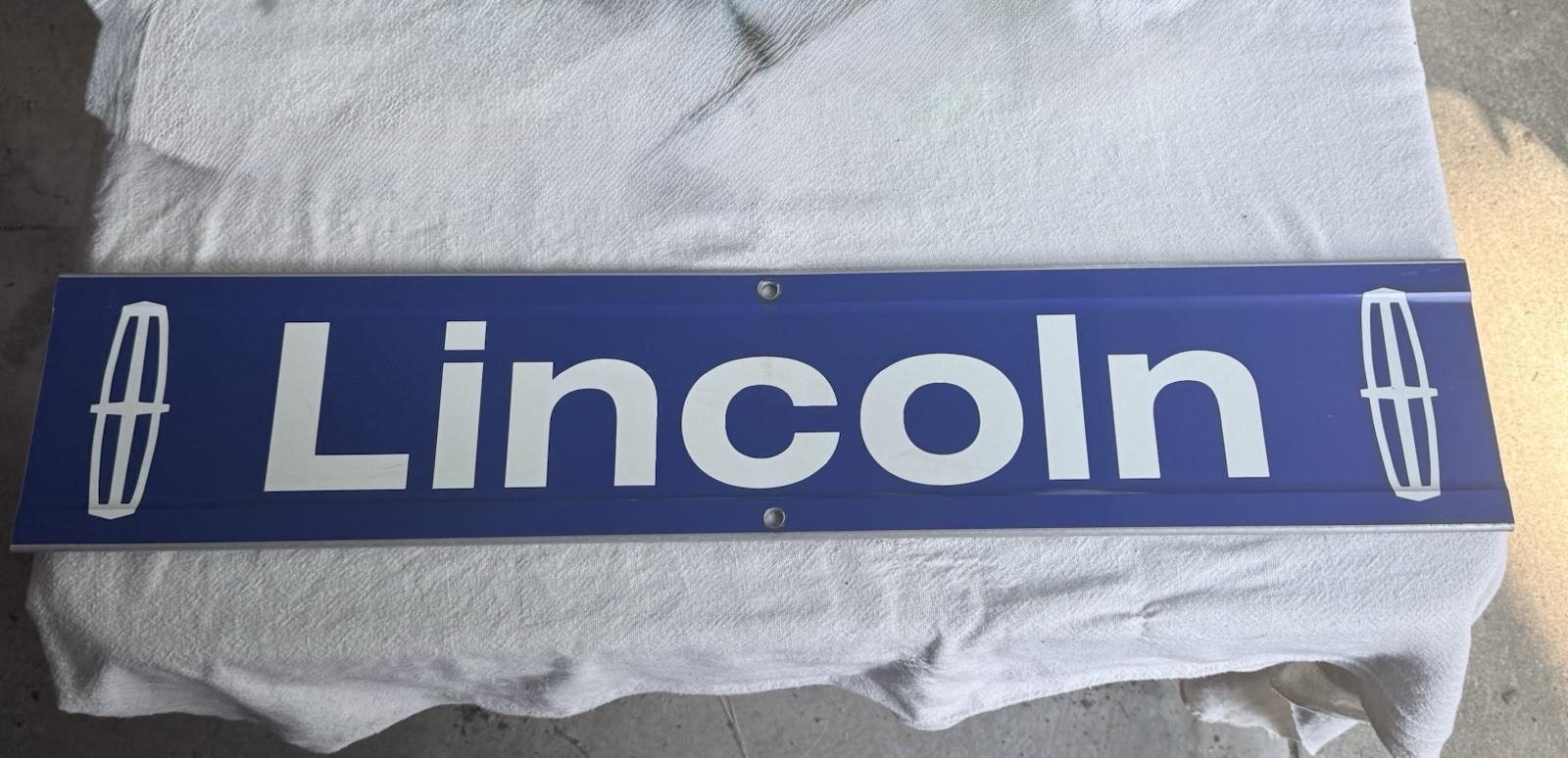 VTG Lincoln Dealership Sign Automotive Aluminum Showroom Panel Wall Display 30”