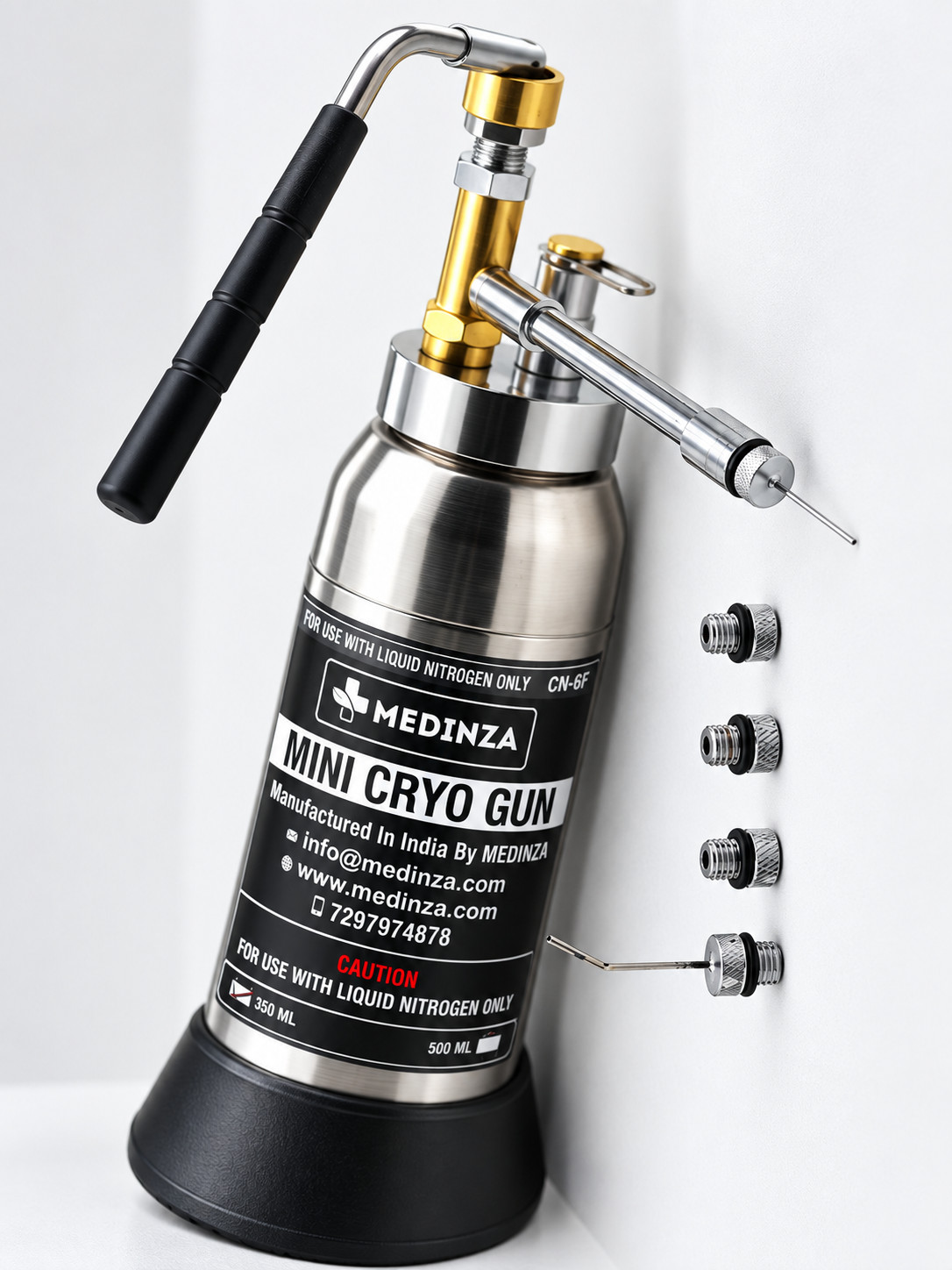 Mini Cryo Can For Dermatology 350ML LN2 Sprayer 350 ML Liquid Nitrogen Cryo Unit
