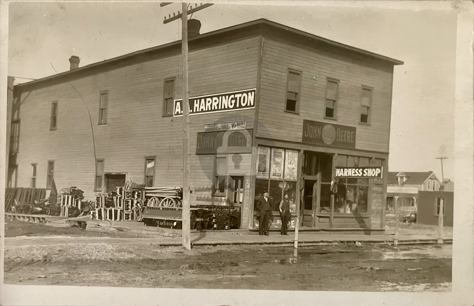 Fayetteville NC John Deere Sign Store & Harness Shop RPPC Photo Postcard COPY Fayetteville NC John Deere Sign Store & Harness Shop RPPC Photo Postcard COPY
