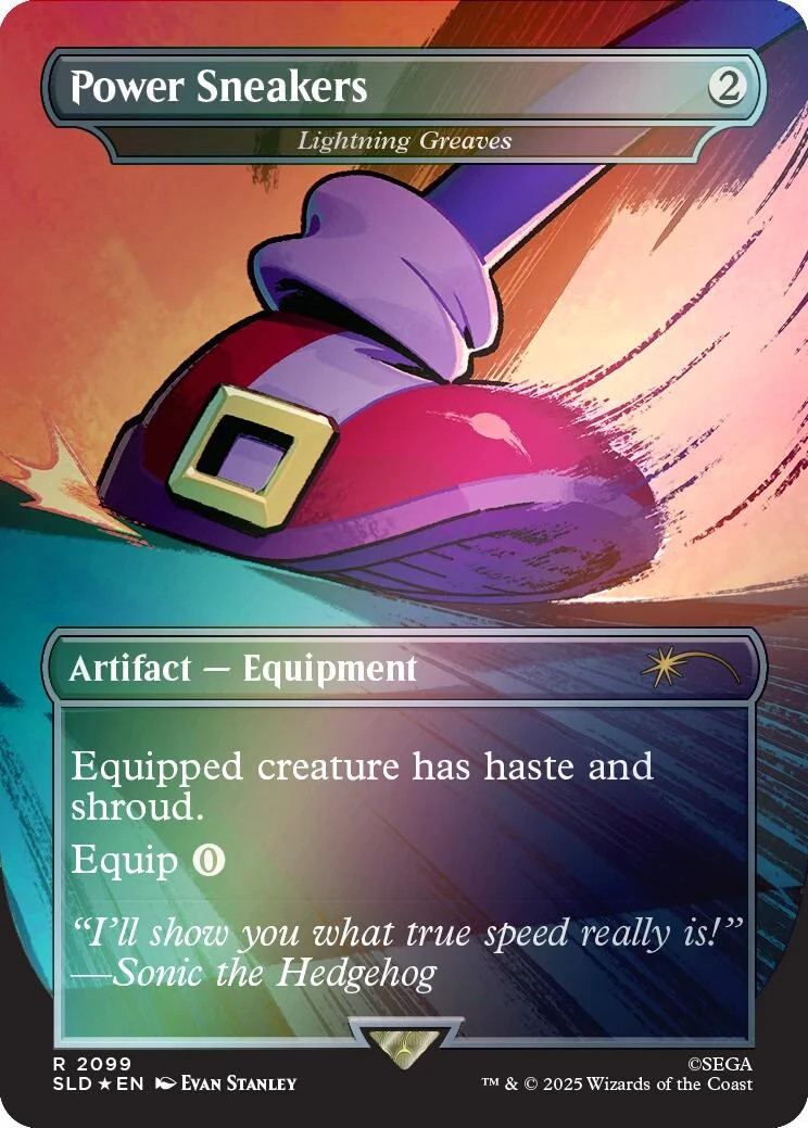 MTG Power Sneakers - Lightning Greaves (Rainbow Foil) [Secret Lair Drop Series]
