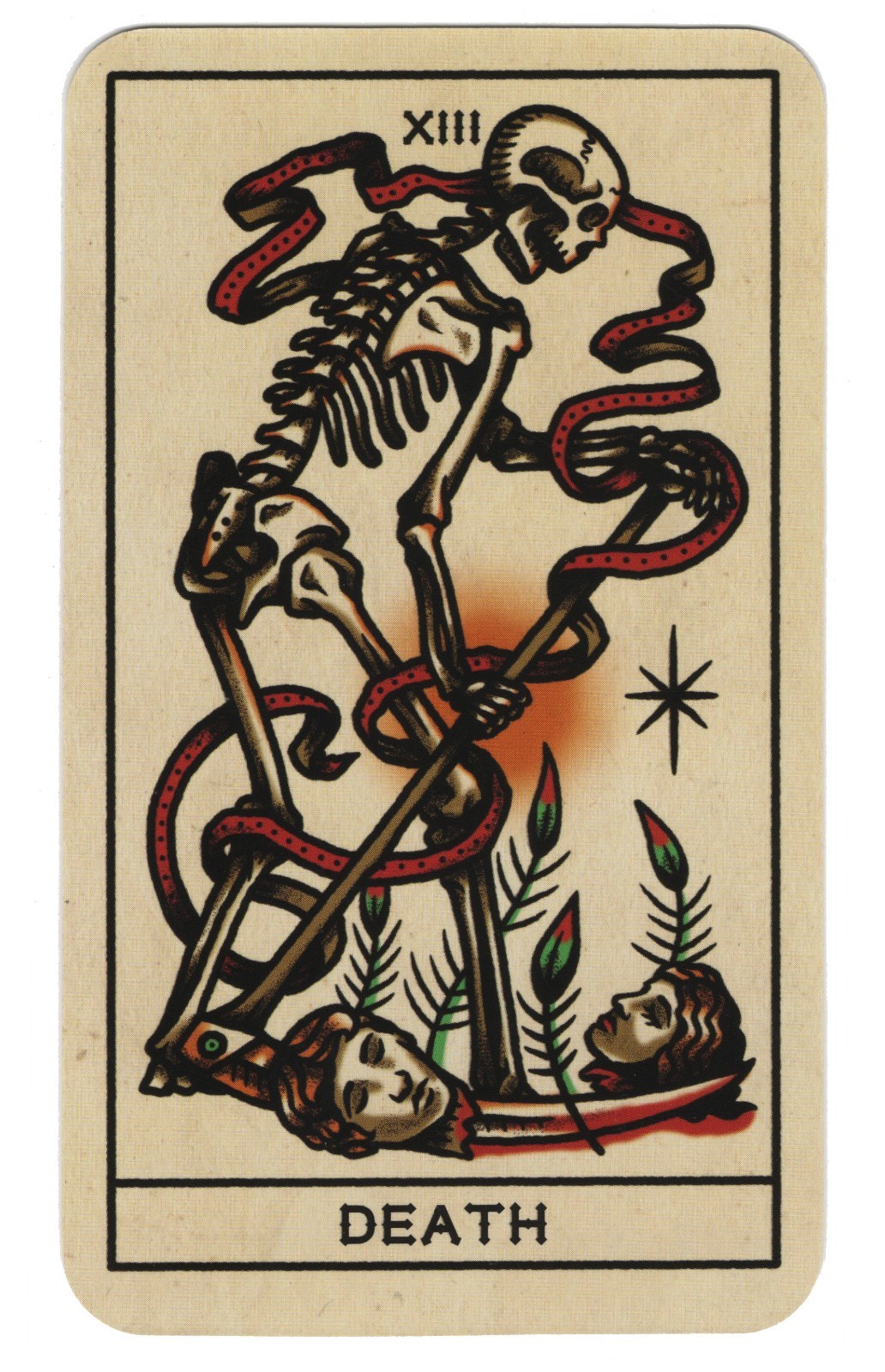Death - 13, single swap tarot card, Ink & Intuition, 2⅞\
