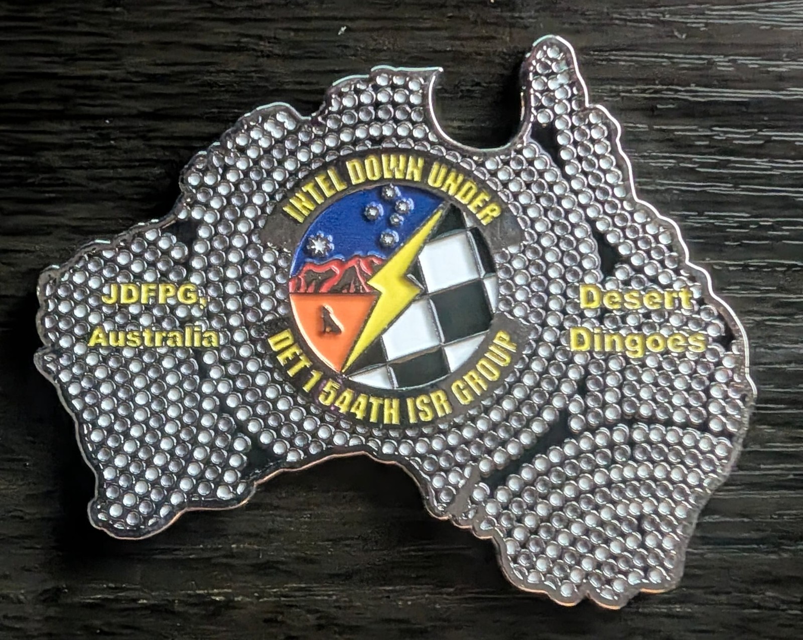 RARE Large Pine Gap Challenge Coin US Intelligence RARE Large Pine Gap Challenge Coin US Intelligence
