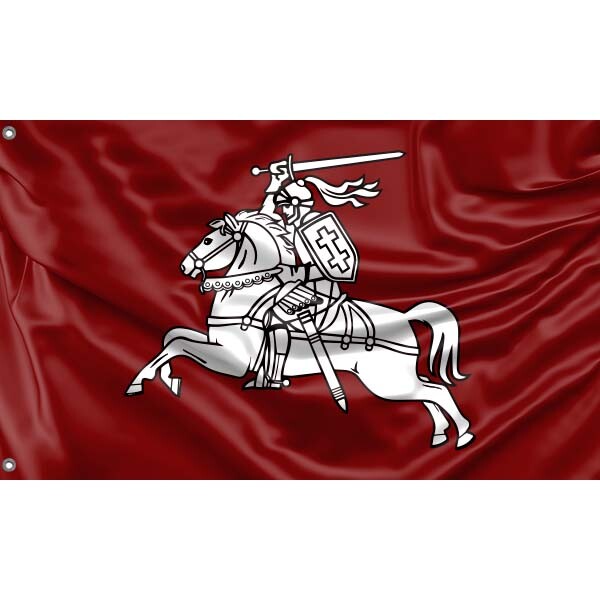 Lithuanian Historical Vytis Flag VI Unique Design 3x5 Ft / 90x150 cm Made in EU