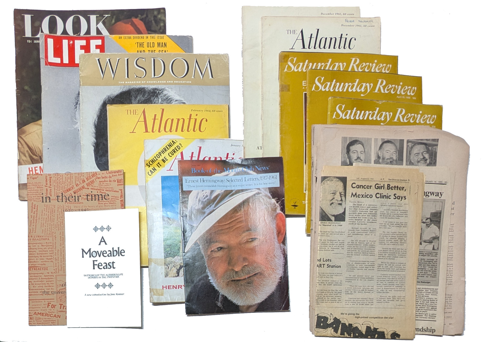 Vintage Ernest Hemingway Ephemera Collection