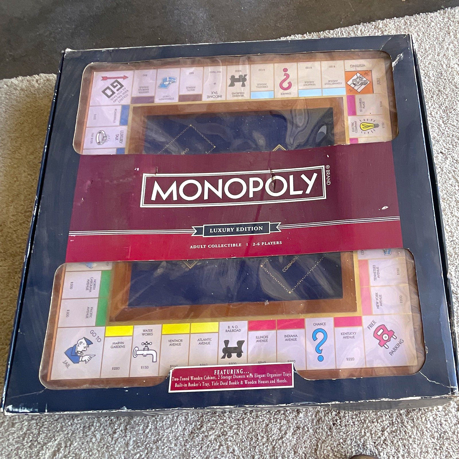 Monopoly Luxury Edition Board Game Complete Set w/ Title Deed Cards & Tokens Monopoly Luxury Edition Board Game Complete Set w/ Title Deed Cards & Tokens