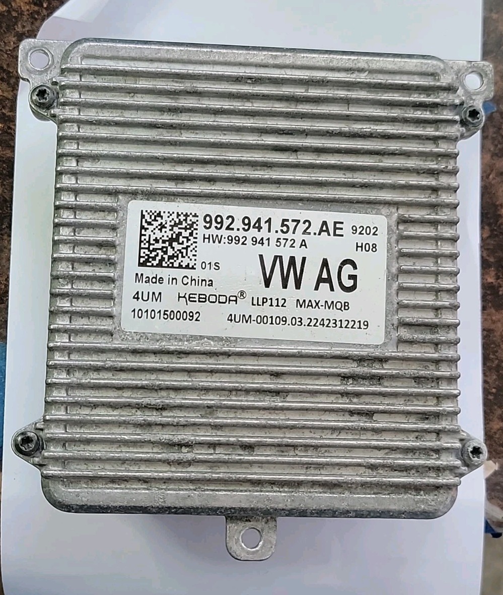 OEM 2021-2024 VW ID.4 HEADLIGHT CONTROL MODULE BALLAST 992.941.572.AE