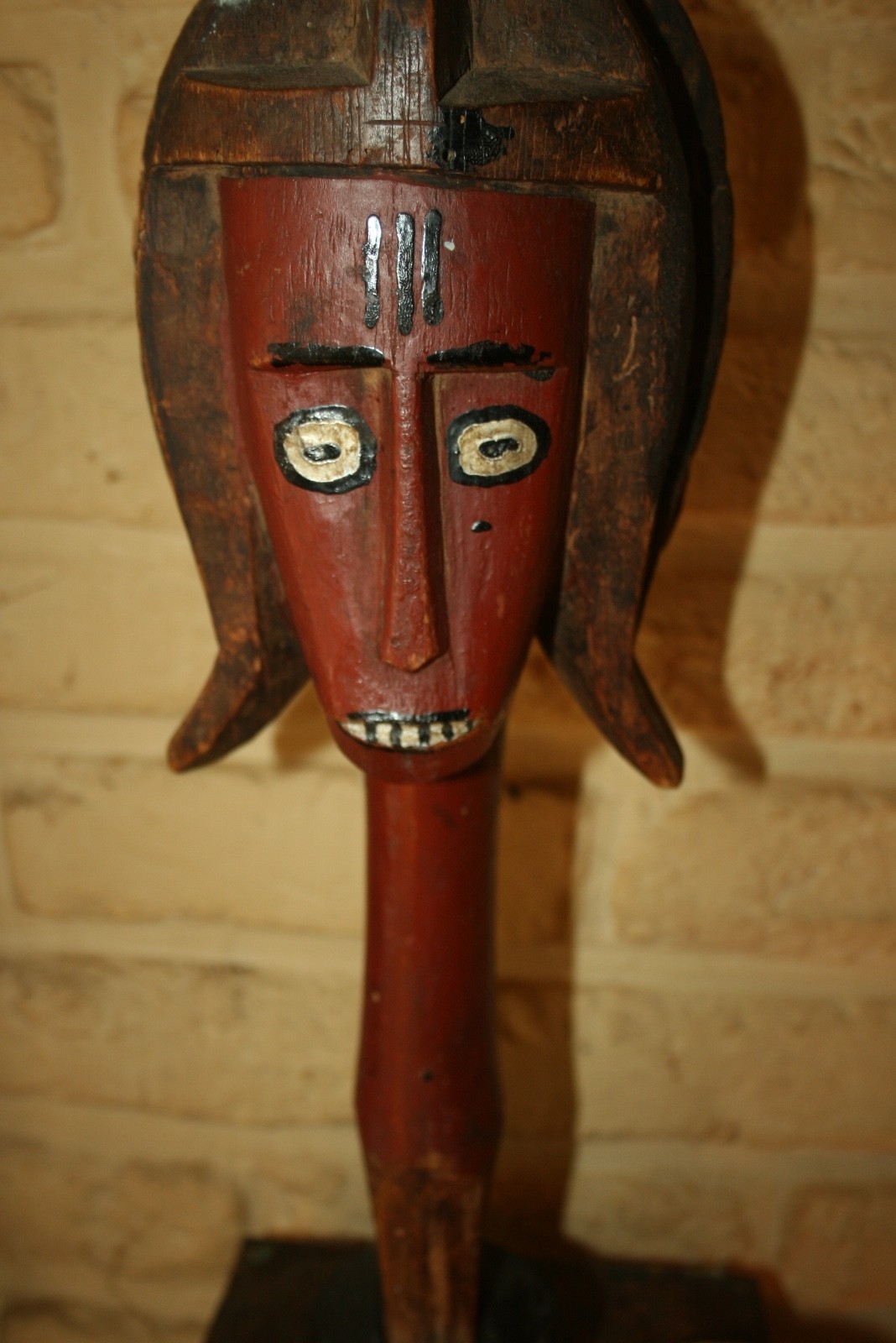 WONDERFUL BAMANA-BAMBARA MARIONET HEAD MID 20 TH C. MALI TRIBAL ART EXPRESSION WONDERFUL BAMANA-BAMBARA MARIONET HEAD MID 20 TH C. MALI TRIBAL ART EXPRESSION