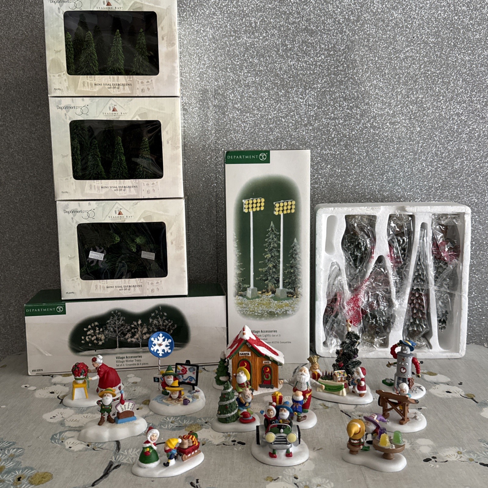 Department 56  Large Lot of North Pole Figurines/Accessories Excellent Condition