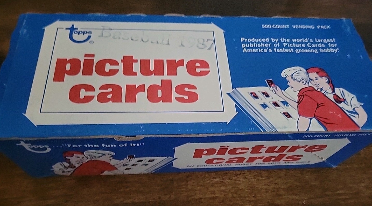 1987 Topps Baseball Vending Box Unsearched From Fresh Case 1987 Topps Baseball Vending Box Unsearched From Fresh Case
