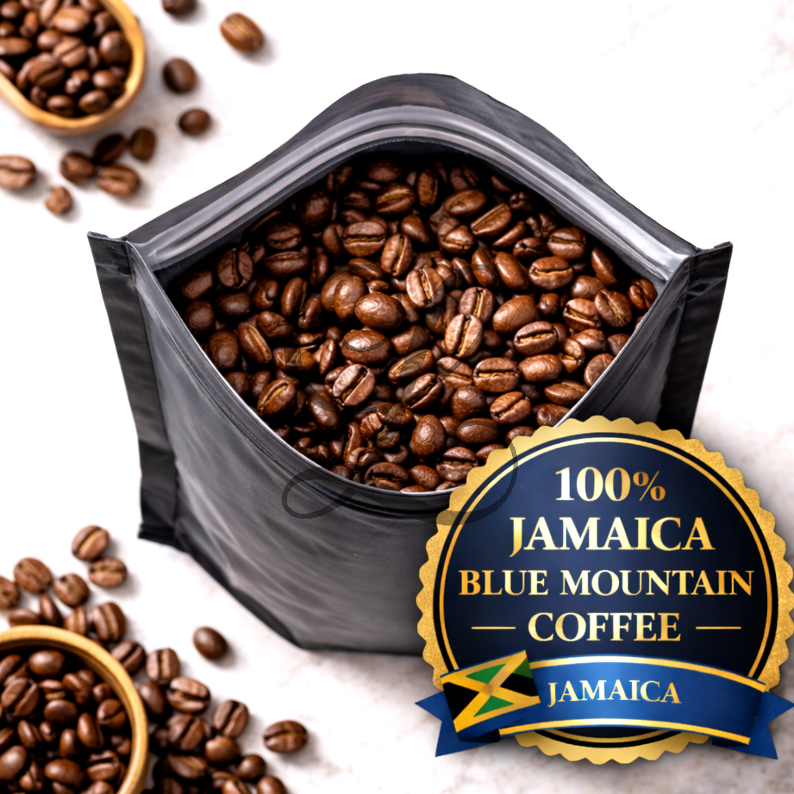 Jamaica Blue Mountain Coffee | Genuine Grade 1 | 5 x 1 lb | Fresh Roast or Green