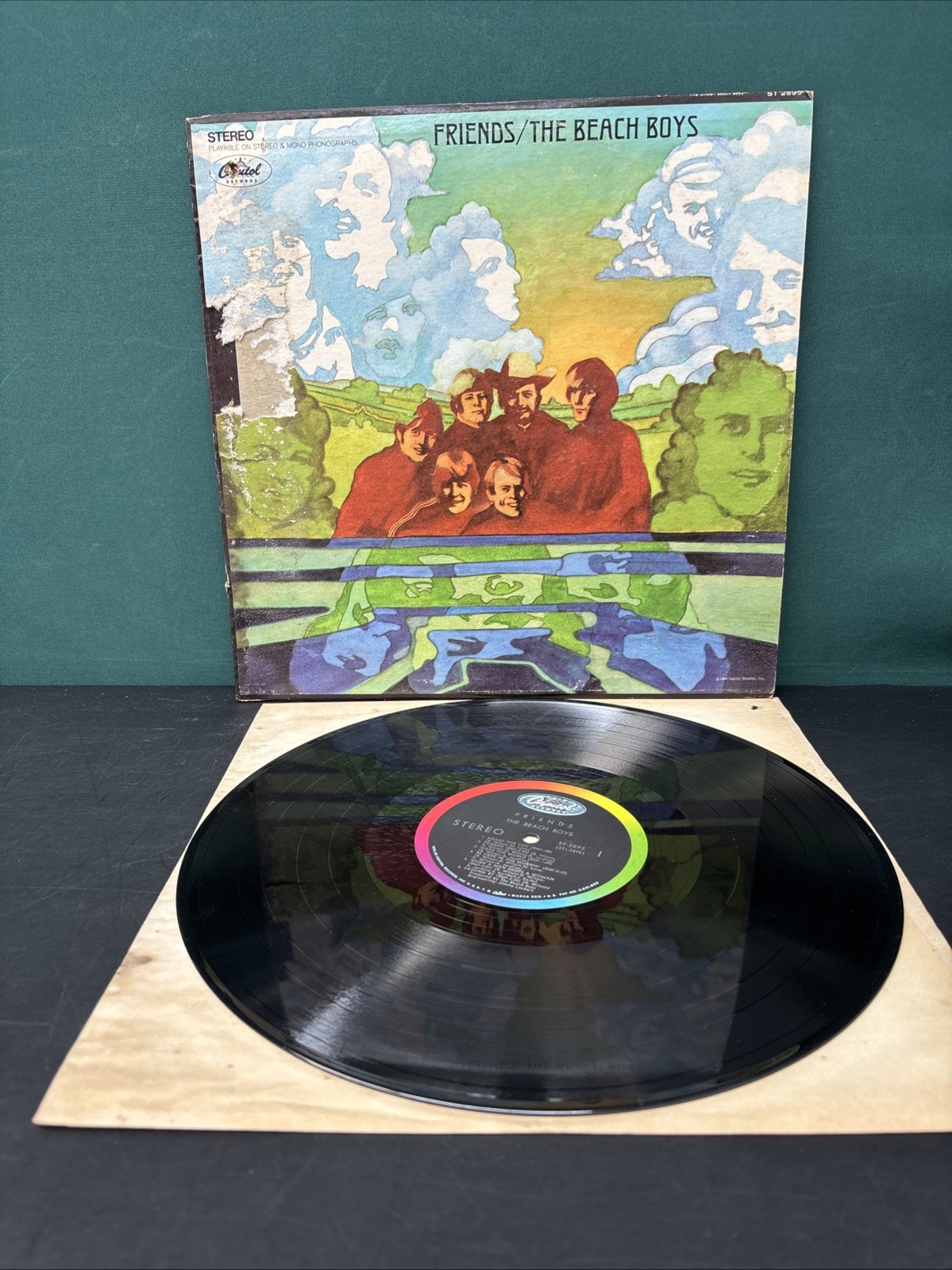 The Beach Boys Friends 1968 LP ST-2895 Capitol Records Stereo Vinyl
