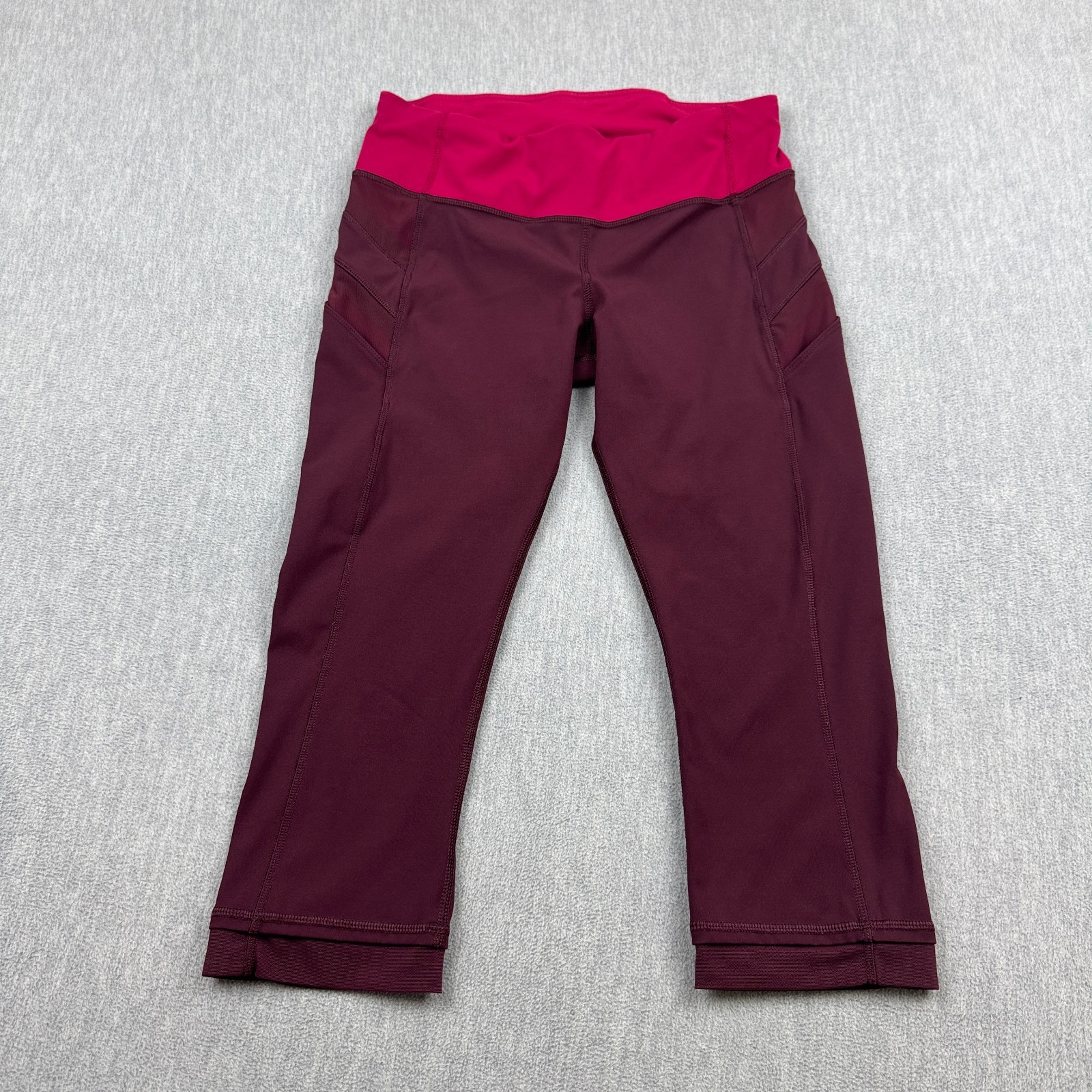 Lululemon Leggings Womens 6 Red Bordeaux Drama Bumble Berry Illumina Crop Yoga Lululemon Leggings Womens 6 Red Bordeaux Drama Bumble Berry Illumina Crop Yoga