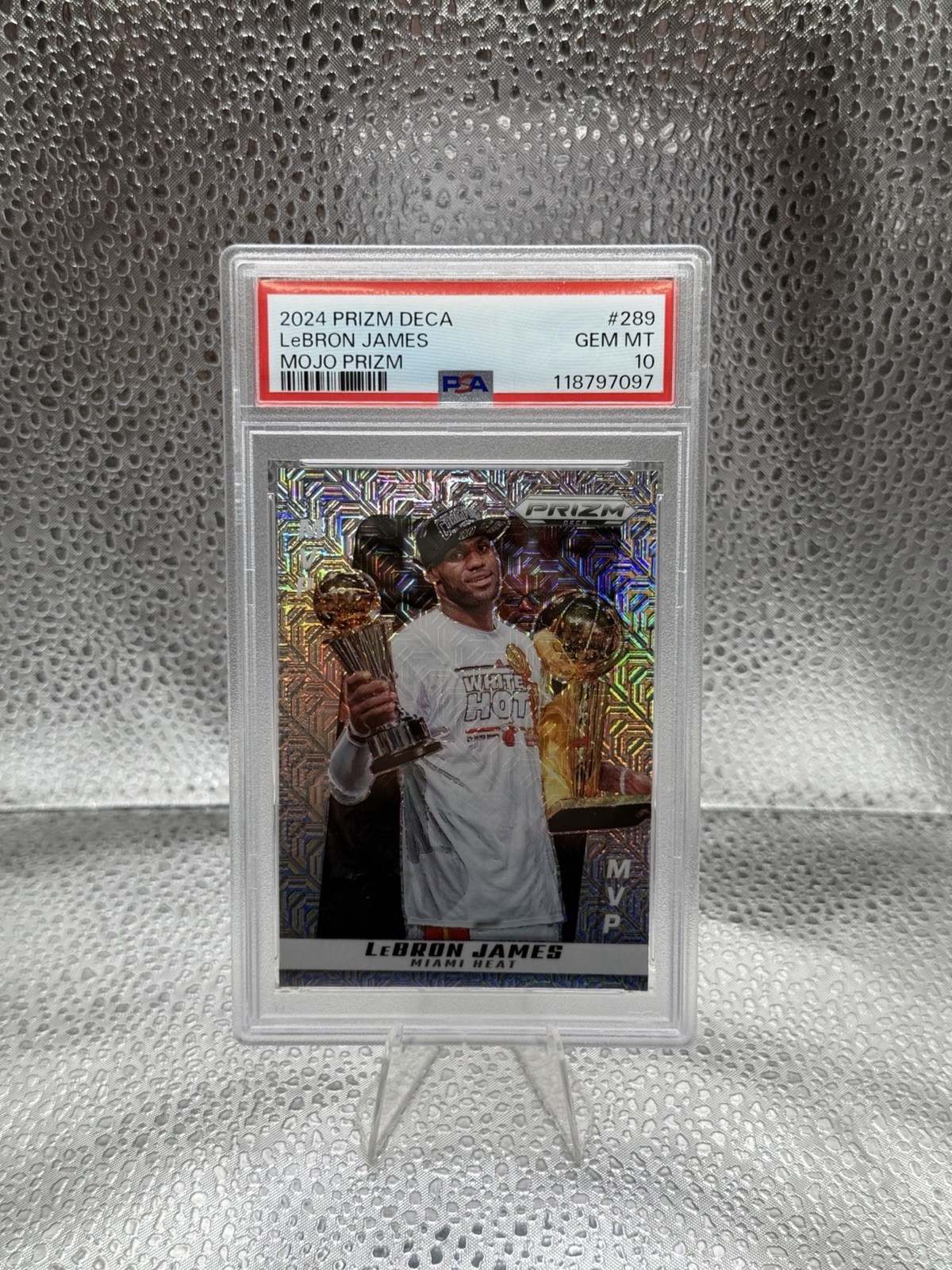 2024-25 Panini Prizm Deca - MVP Award Winners LeBron James #289 Mojo Prizm /25