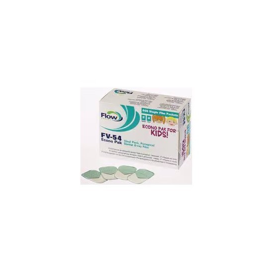 Flow 18635 Xpress Single F-Speed Pedo X-ray Film FV-54 , A size-0 dental 400/box