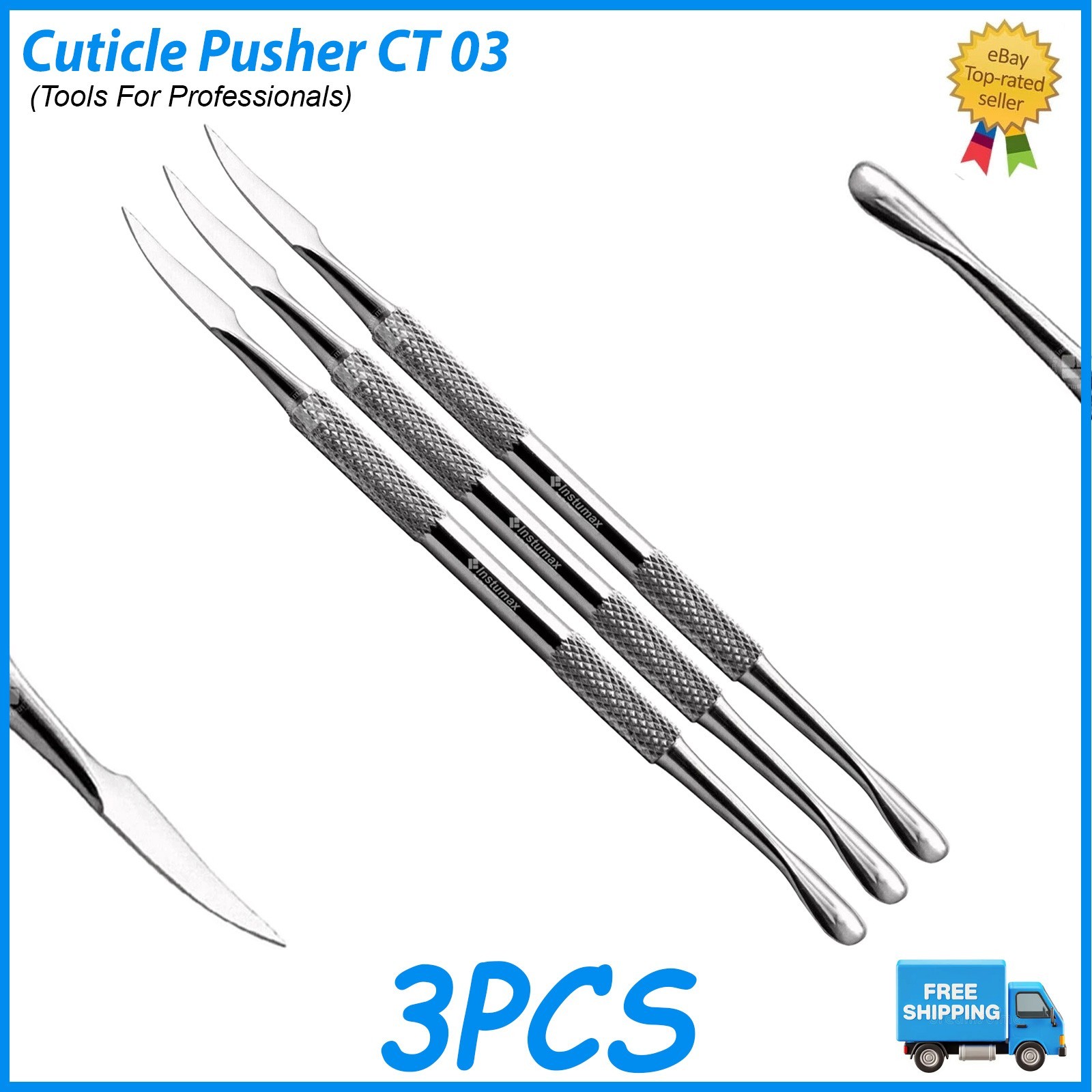 Double-Sided Cuticle Pusher Tool for Smooth and Healthy Nail Maintenance