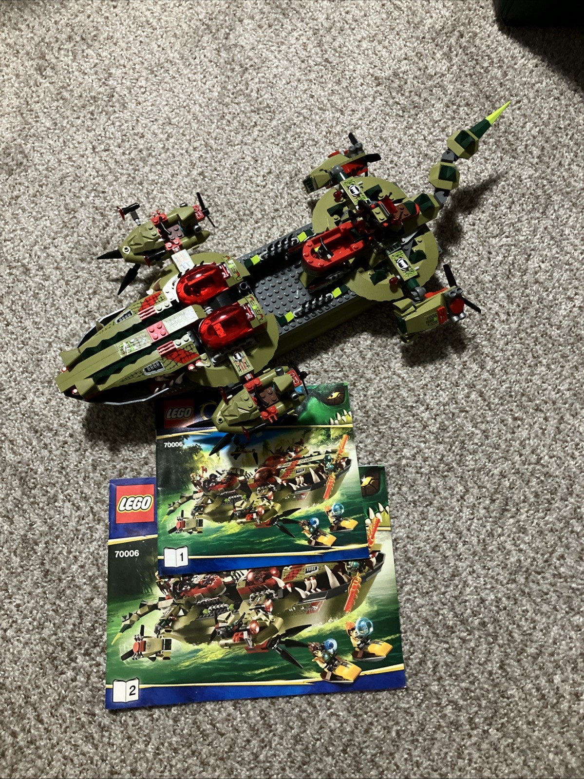 LEGO Legends of CHIMA: Cragger's Command Ship (70006) 99% Complete w/Manual LEGO Legends of CHIMA: Cragger's Command Ship (70006) 99% Complete w/Manual