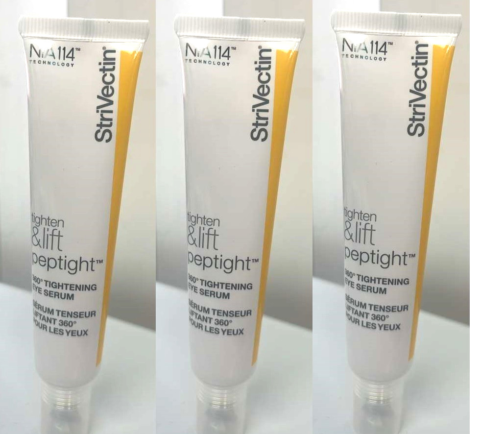 3x Strivectin Peptight 360 Tightening Eye Serum 1 oz /30 ml. each Eye Serum 3x Strivectin Peptight 360 Tightening Eye Serum 1 oz /30 ml. each Eye Serum