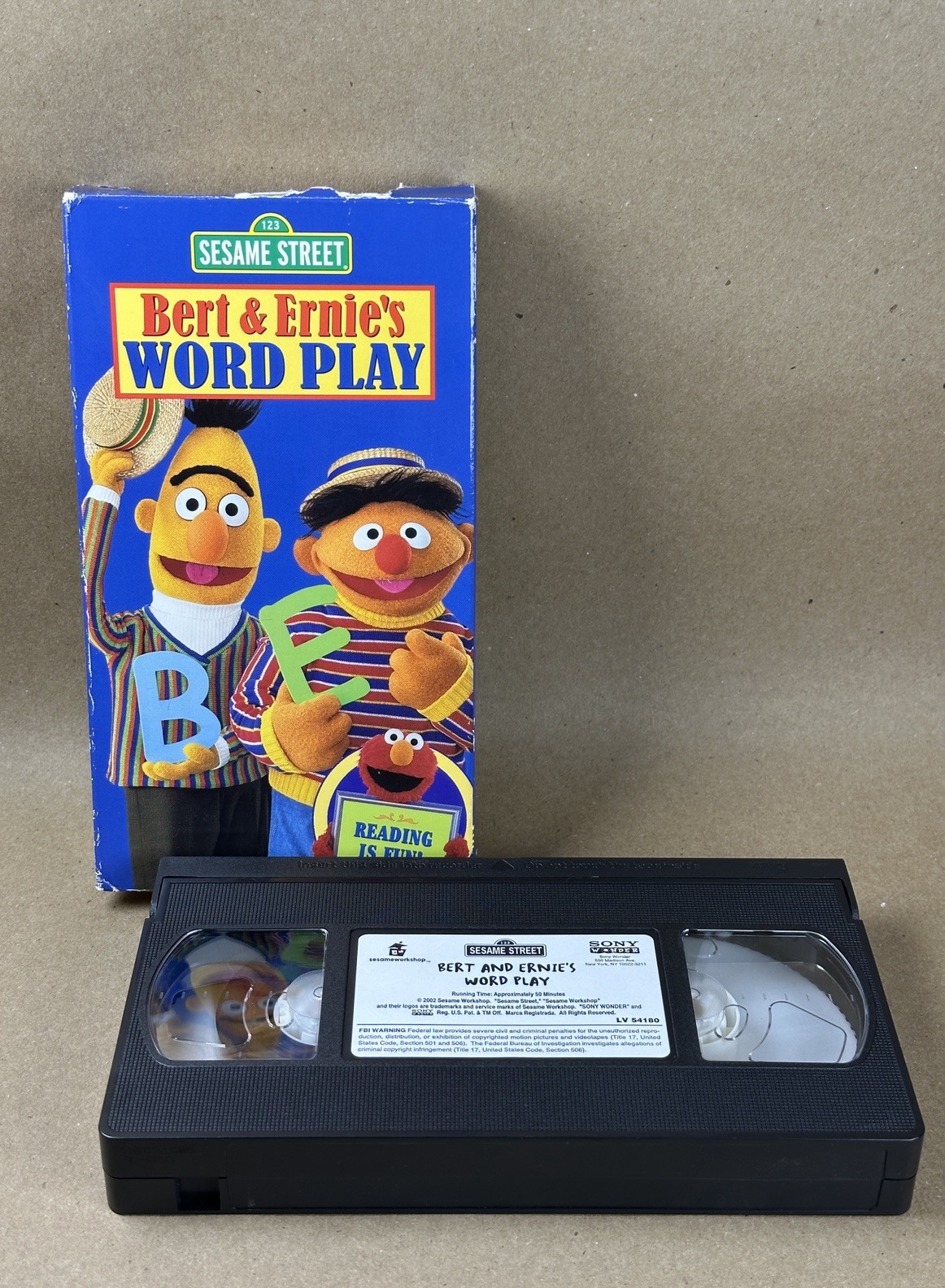 Sesame Street Bert and Ernie\'s Word Play VHS 2002 Sesame Street Bert and Ernie\'s Word Play VHS 2002