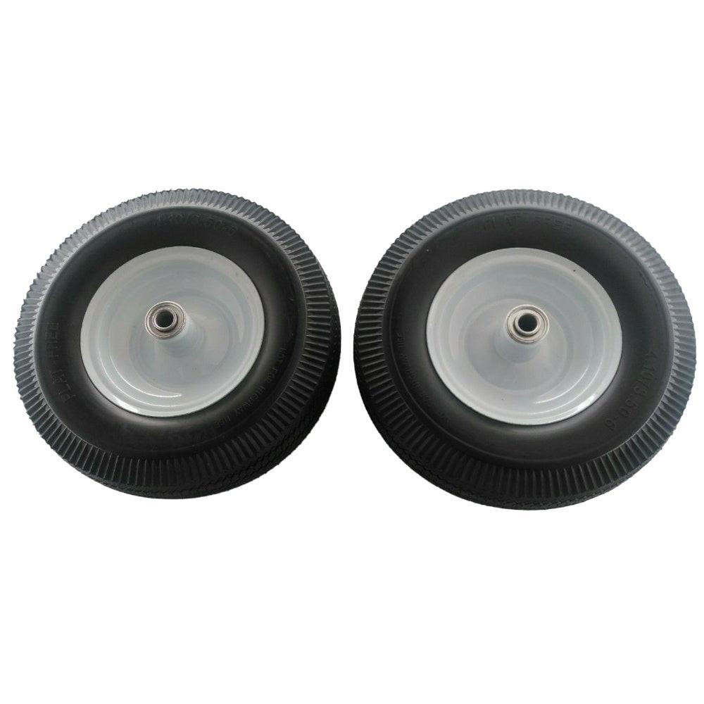 NO FLATS 4.10/3.50X6 WHEEL ASSEMBLY FITS LITTLE WONDER 4164204 BLOWERS (2X)