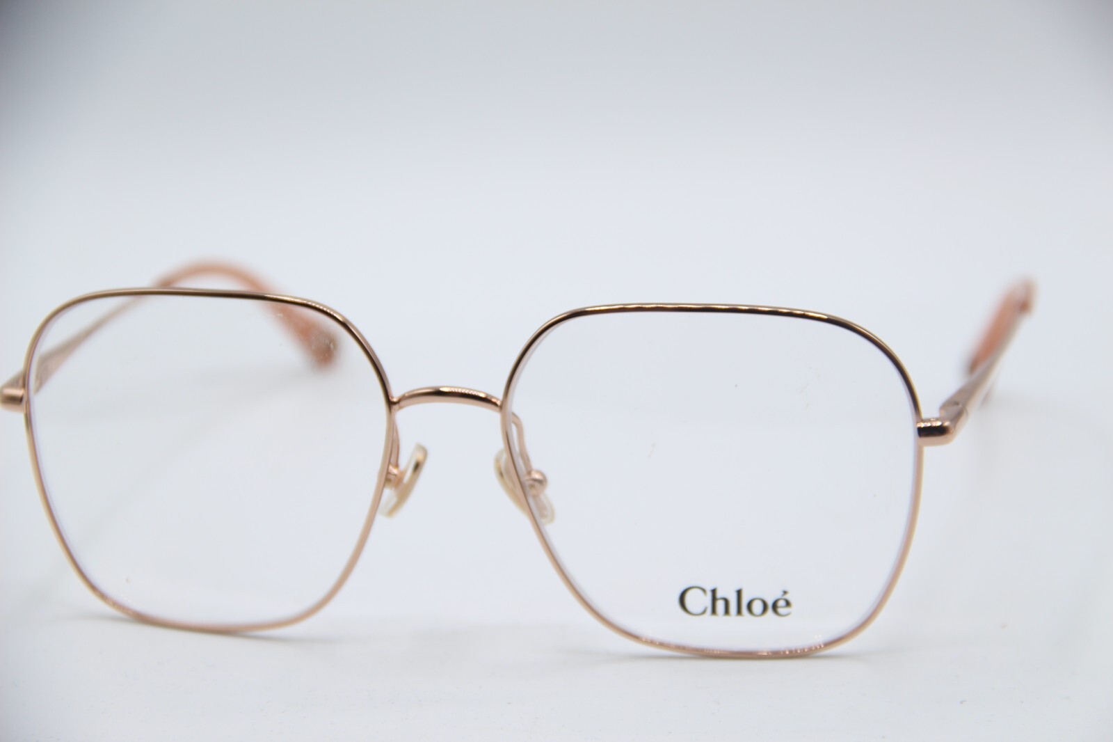 NEW CHLOE CH0023O 002 PINK GOLD AUTHENTIC EYEGLASSES 59-17