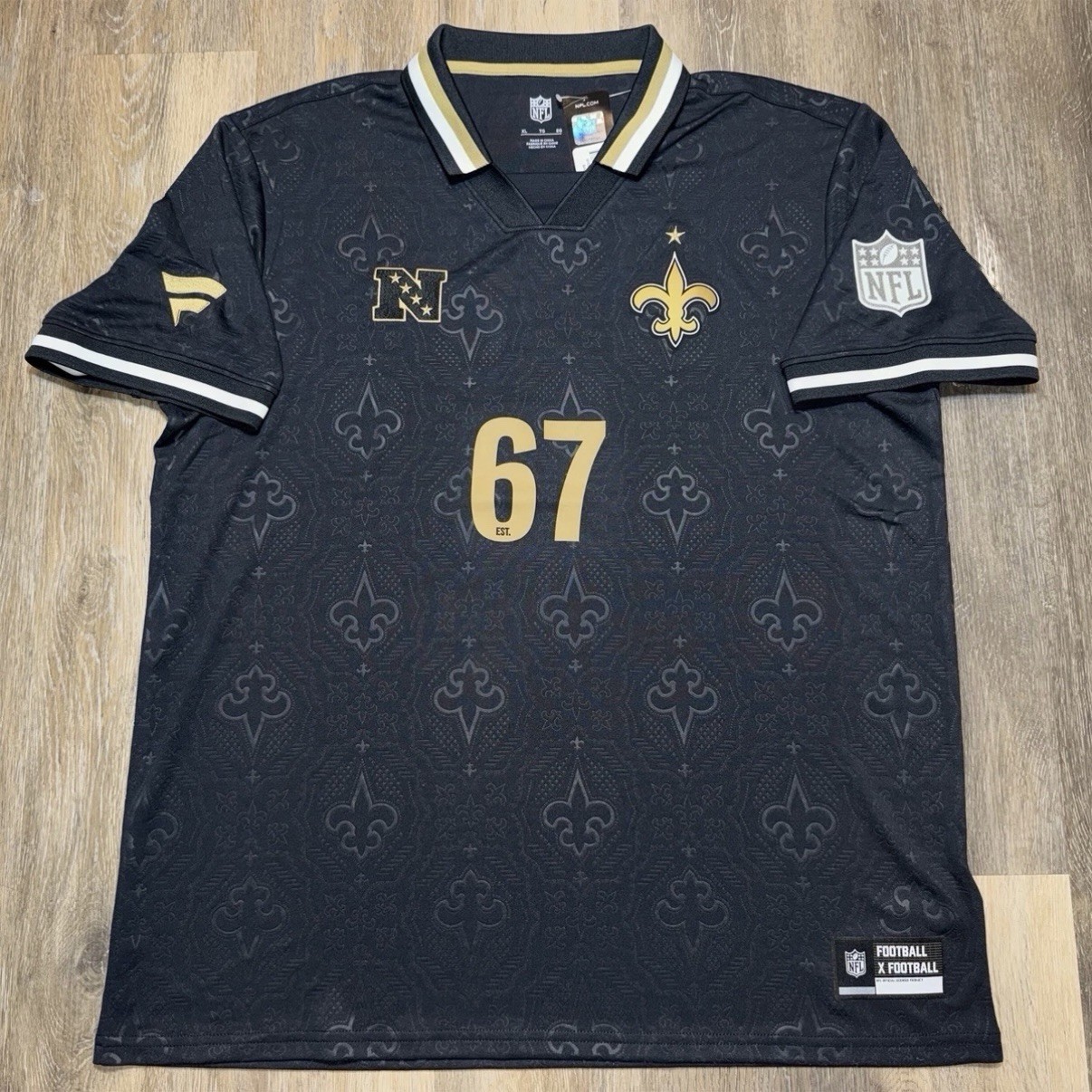 Authentic New Orleans Saints Soccer Jersey Football Fanatics Fest 2026 World Cup