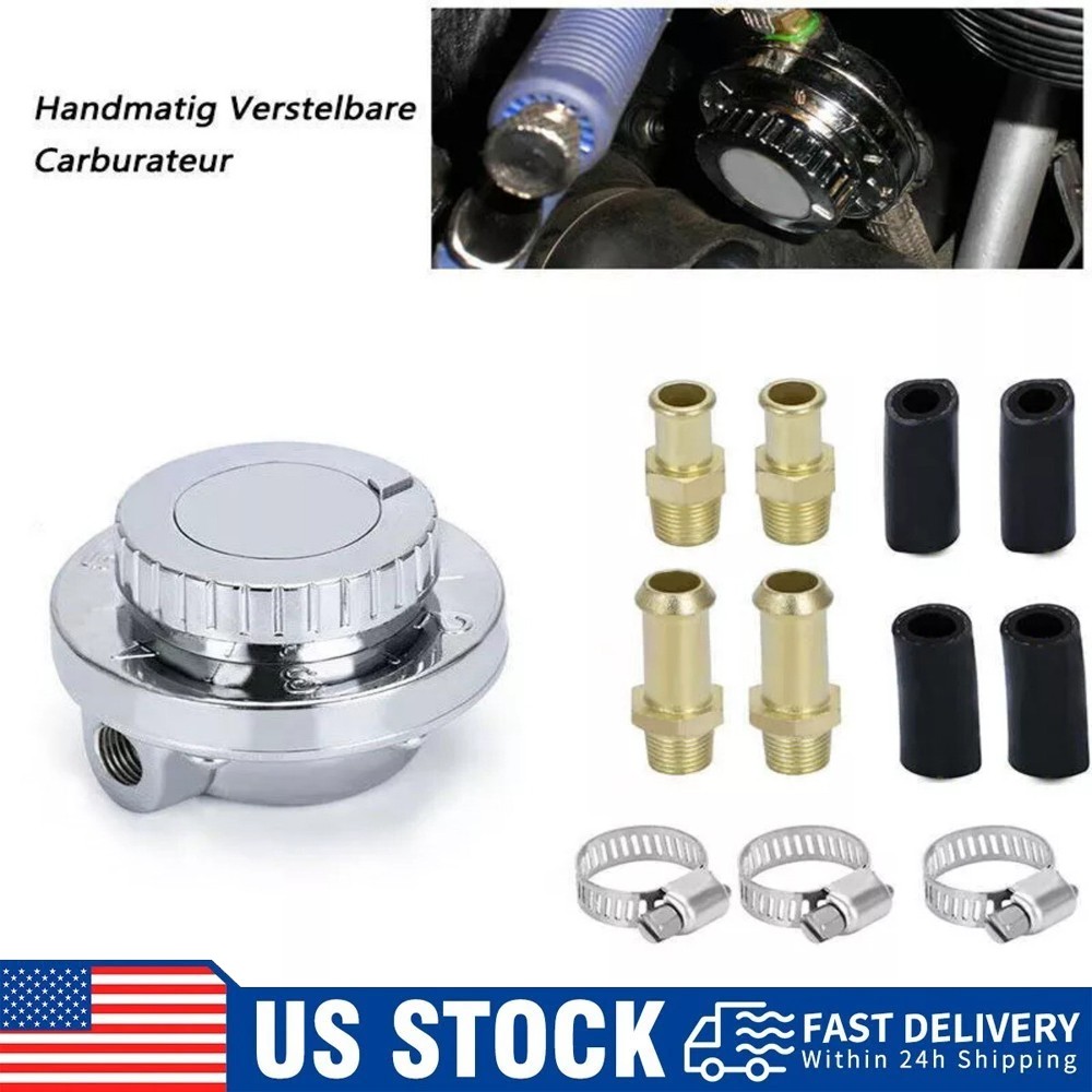 1-6 PSI Universal Adjustable Fuel Pressure Regulator Kit For Carburetor Engine 1-6 PSI Universal Adjustable Fuel Pressure Regulator Kit For Carburetor Engine