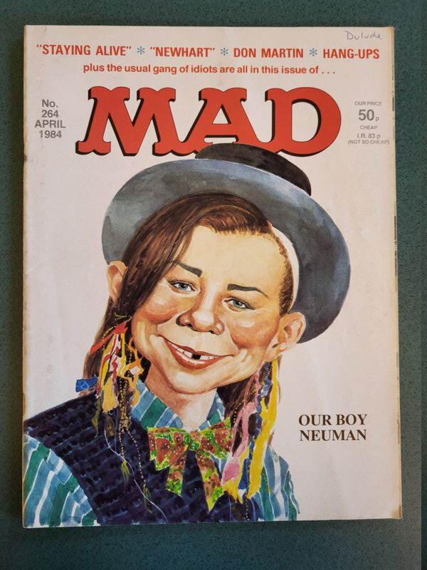 BRITISH-UK MAD  MAGAZINE - #264 - APR 1984 ~ ALFRED - BOY GEORGE COVER~SCARCE