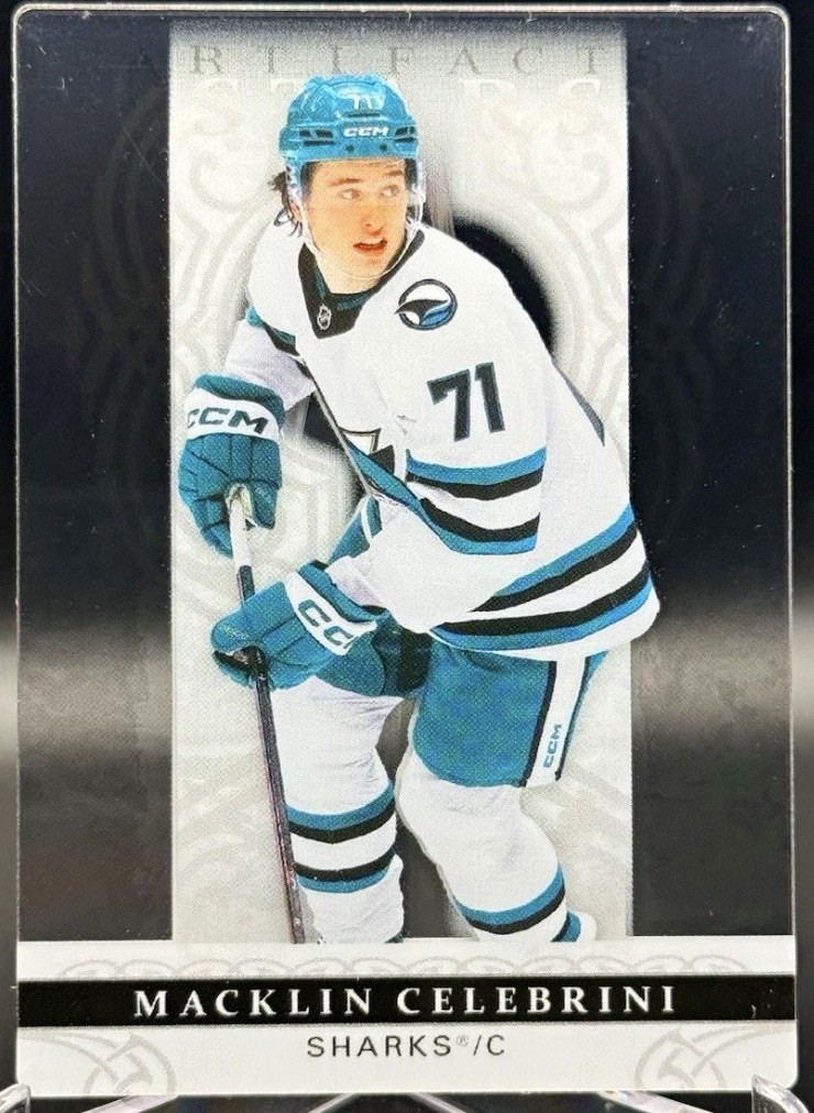 2026-27 UD Artifacts Macklin Celebrini Plexi Glass Parellel SSP RARE 1:499 packs