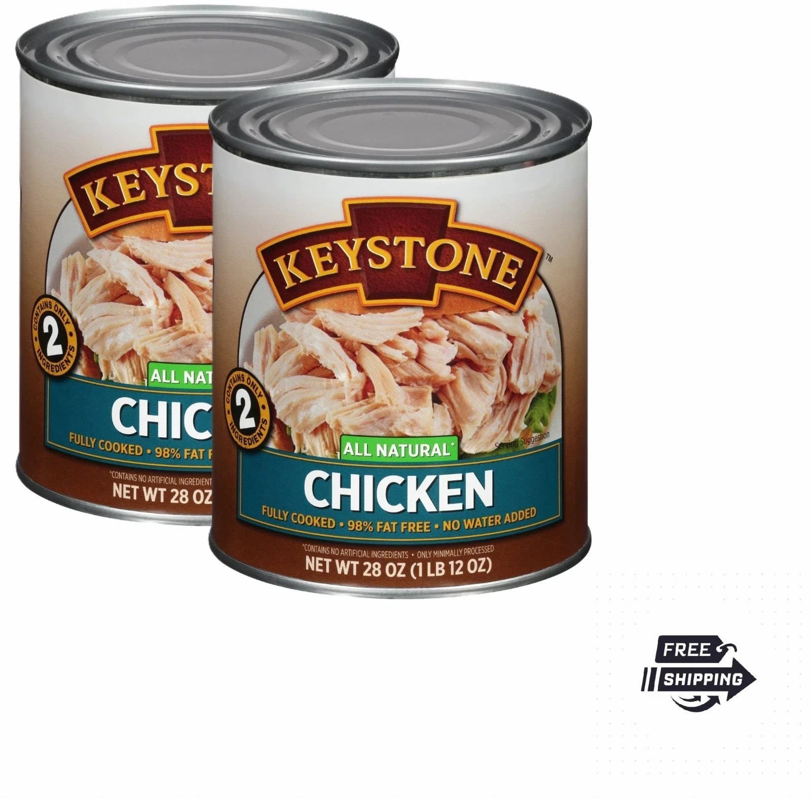 Keystone All Natural Chicken, 28 oz Can (2 Pack) Keystone All Natural Chicken, 28 oz Can (2 Pack)