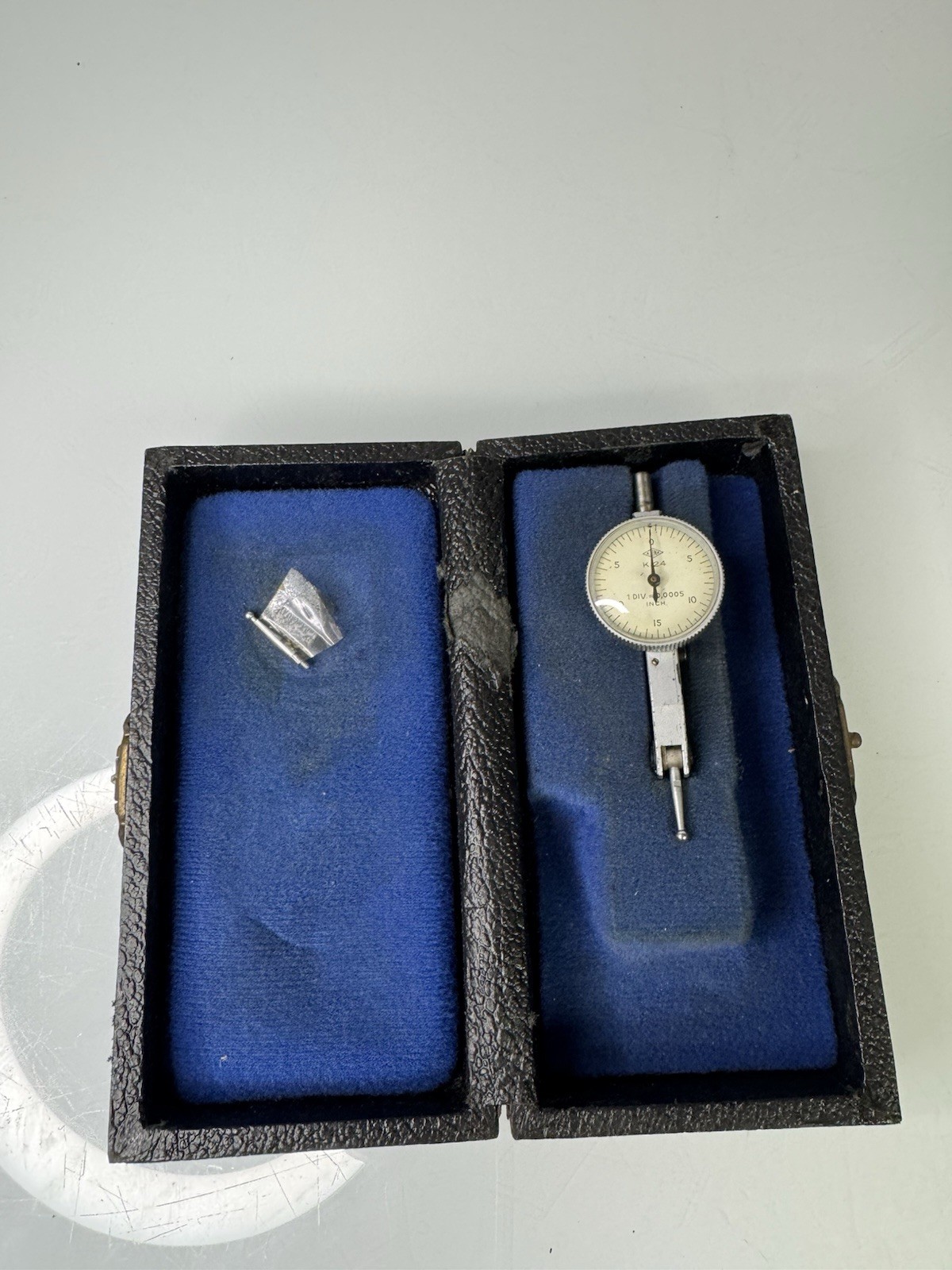 Vintage Alina K24 Dial Test Indicator .0005” With Original Case *See Info* Vintage Alina K24 Dial Test Indicator .0005” With Original Case *See Info*