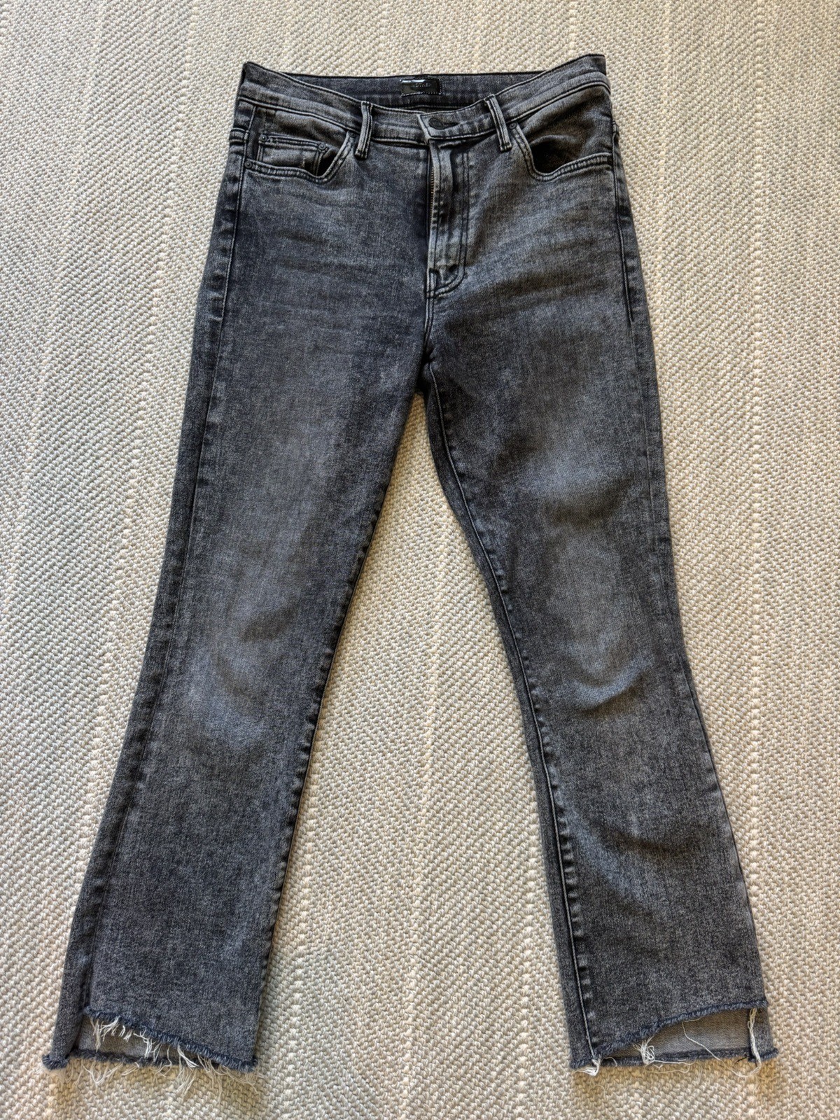 Mother Insider Crop Step Fray Train Stops (washed black) Mother Insider Crop Step Fray Train Stops (washed black)