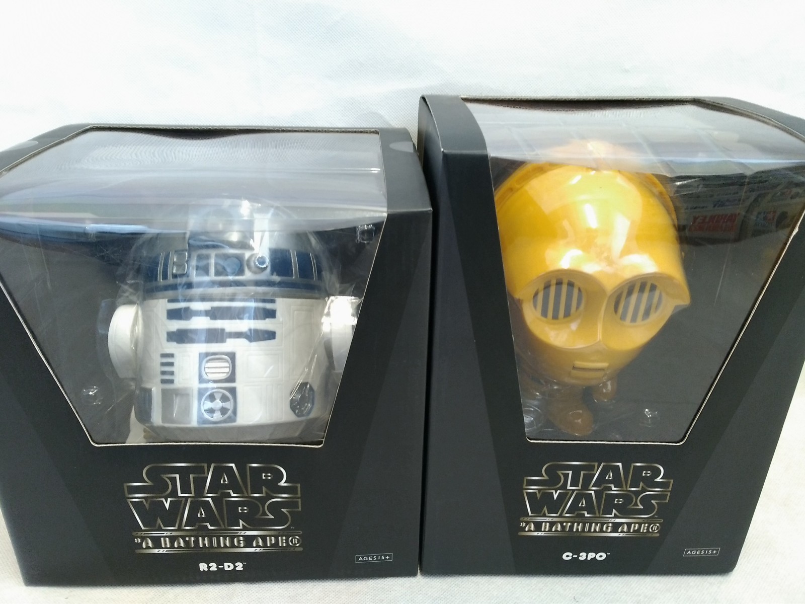 NEW Medicom Toy A BATHING APE STAR WARS VCD C-3PO & R2-D2 (TM) Figure