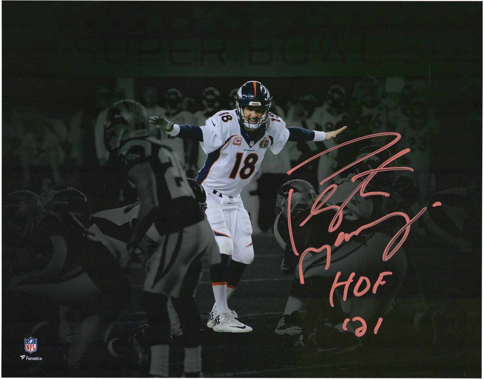 Peyton Manning Denver Broncos Signed 11