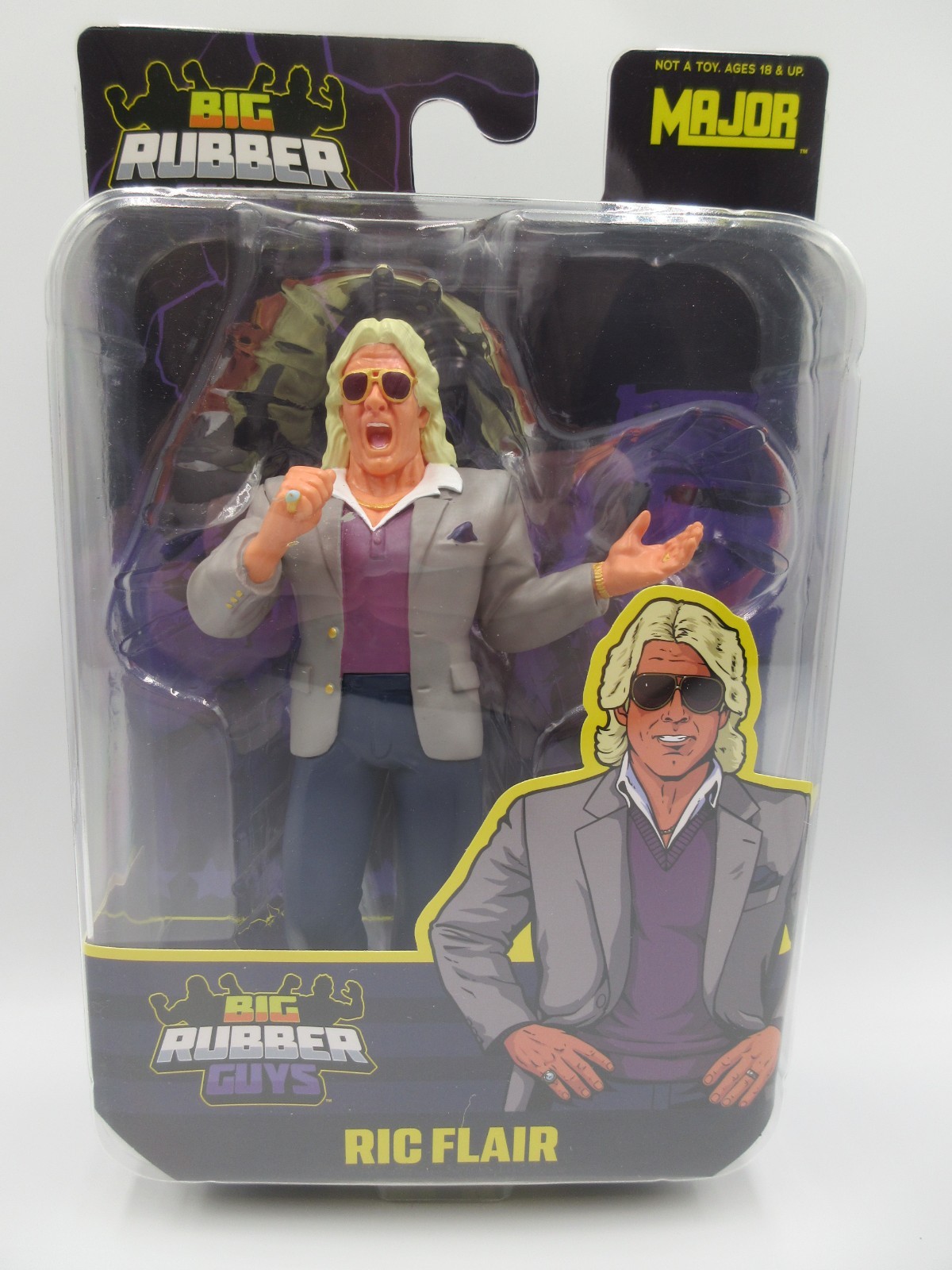 Collect Major Big Rubber Guys Ric Flair Grey Suit Wrestling Figure NWA WCW WWE Collect Major Big Rubber Guys Ric Flair Grey Suit Wrestling Figure NWA WCW WWE