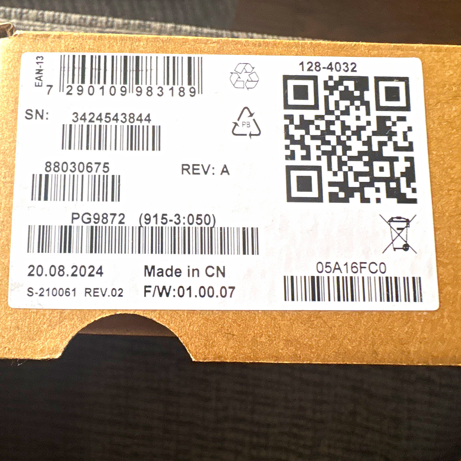 DSC PG9872 Wireless 360 degree ceiling mount motion detector. New In Box
