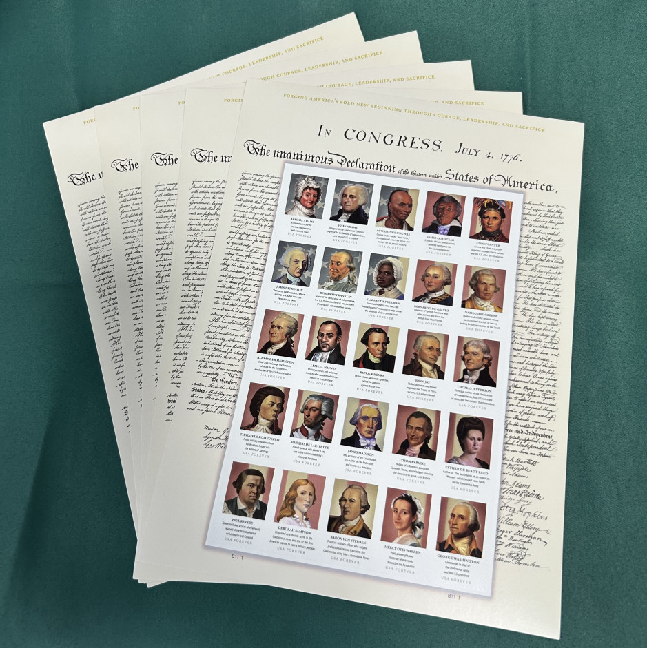 Figures of the American Revolution/Collection - A total of 125 stamps