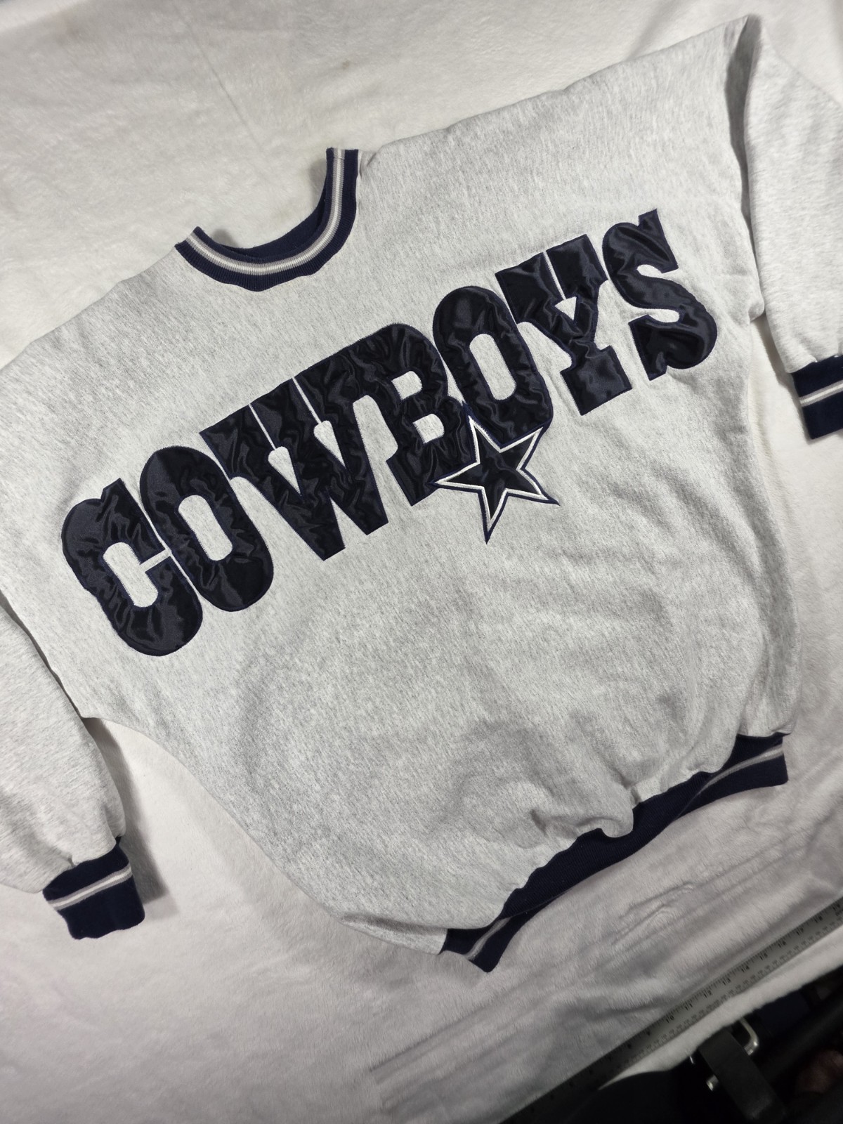 Vintage Dallas Cowboys Legends Athletic Crewneck Sweatshirt XL USA Gray Spellout