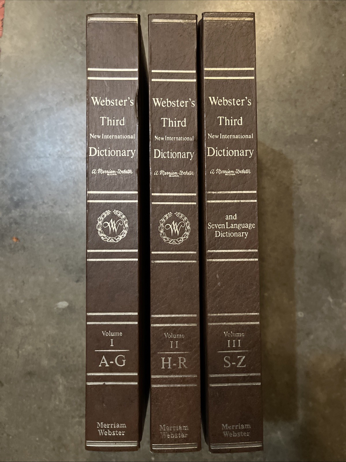 Vintage Webster's Third New International Dictionary Volumes 1-3 Vintage Webster's Third New International Dictionary Volumes 1-3