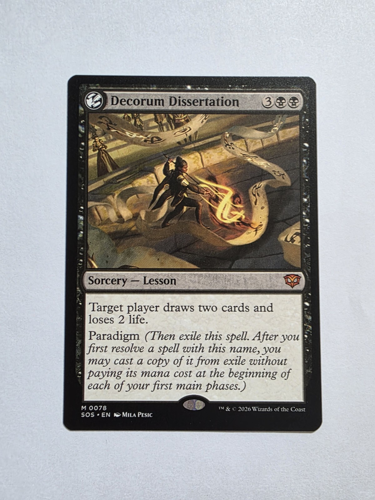 Decorum Dissertation - Secrets of Strixhaven - Regular - Near Mint/Unplayed